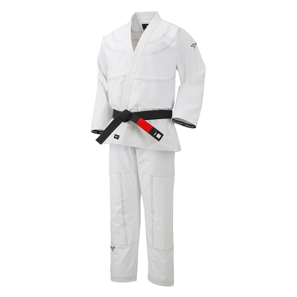 Mizuno Men's Ju-jitsu Gis White (22GG8BJJ90-IMQ)